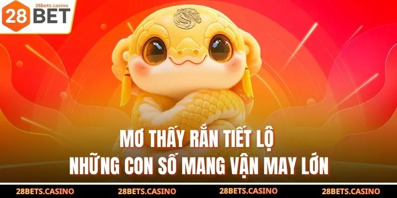 Mơ thấy rắn tiết lộ những con số mang vận may lớn